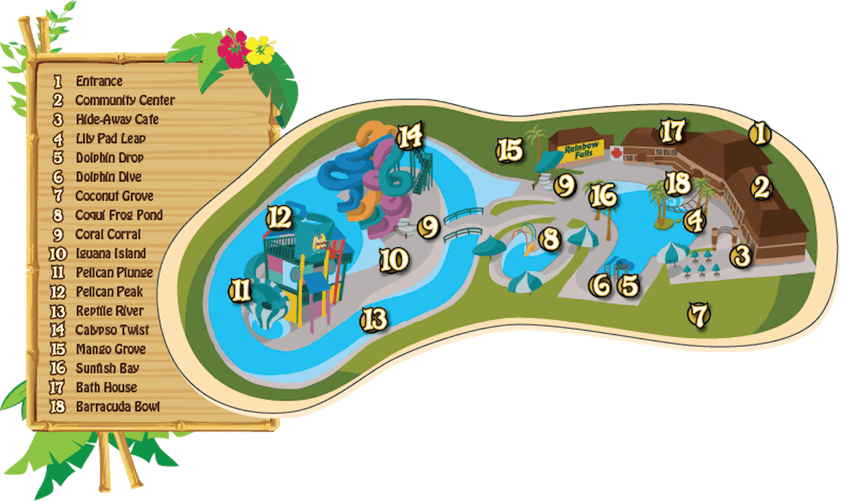 rainbow Falls Map